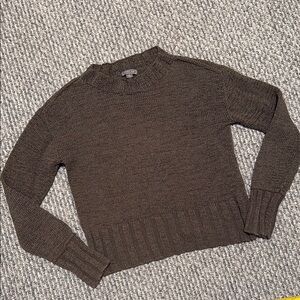 Women's Chocolate Brown Knit Turtleneck Sweater
